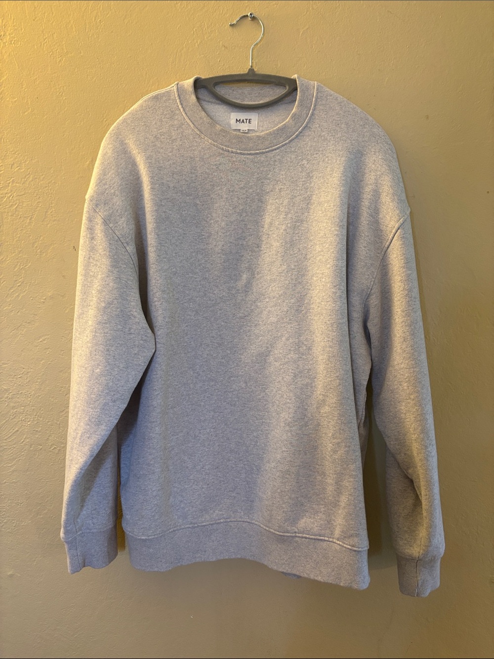 Women’s Oversized MATE the Label Crewneck Sweatshirt - Heather Gray